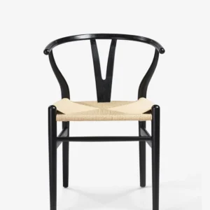 Cylia Dining Chair (Set of 2) Color Black and Natural